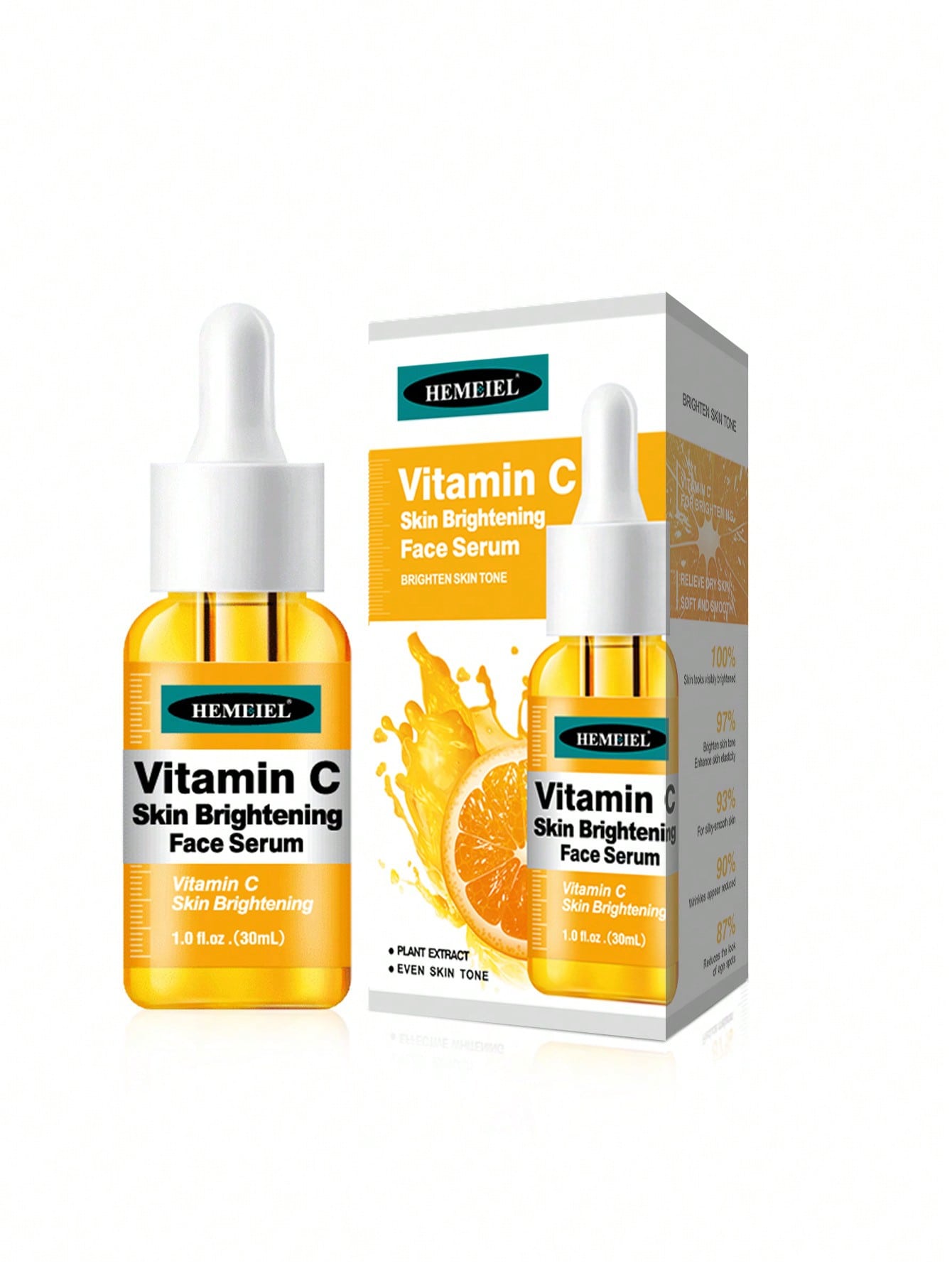 

Vitamin C Brightening Essence 1PC brightens skin nourishes enhances elasticity for radiant complexion 30ml