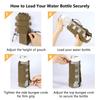 Bassdash Taktische Wasserflaschentasche Faltbar MOLLE-kompatibel mit Schultergurt