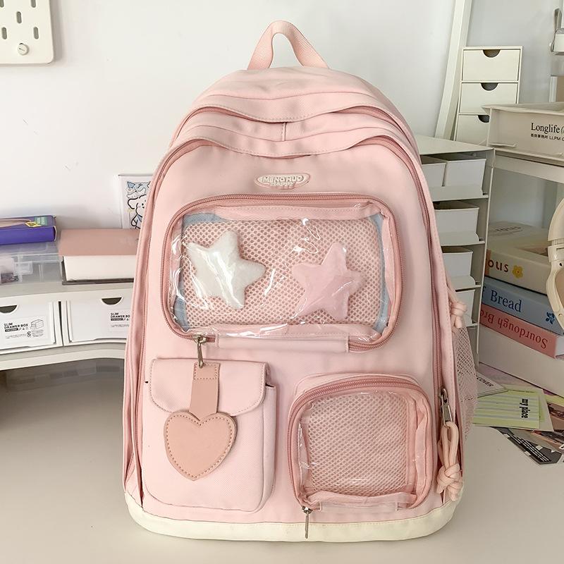 Children's Schoolbags Elementary School Girls Junior High School College Students Two Piece Set Large Capacity Backpacks