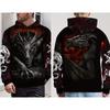 Men's 3D Dragon Print Hoodies Sweatshirt Trend Long Sleeve Hooded Tracksuit Oversized Outdoor Daily Casual Sports Men's Clothing
