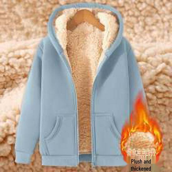 Men's Lambswool Hooded Zipper Cardigan: Warm, Versatile, Plus Velvet, Autumn/Winter Style