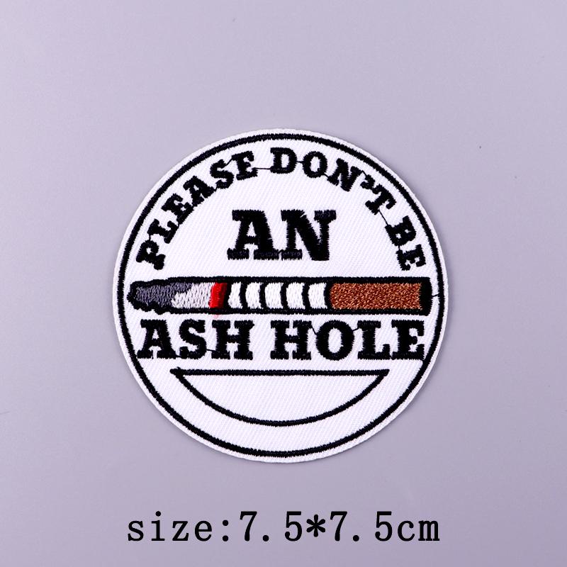Punk Skull Patch Iron On Patches For Clothing Thermoadhesive Patches On Clothes Hippie Embroidered Patch For Clothes Hook Loop