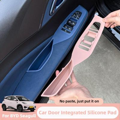 Für BYD Dolphin Mini / Seagull Auto Silikon Verkleidung Panel Griff Innen Griff Türinnenseite Armlehnen Panel Zugleiste Abdeckung 4 Stück/Set