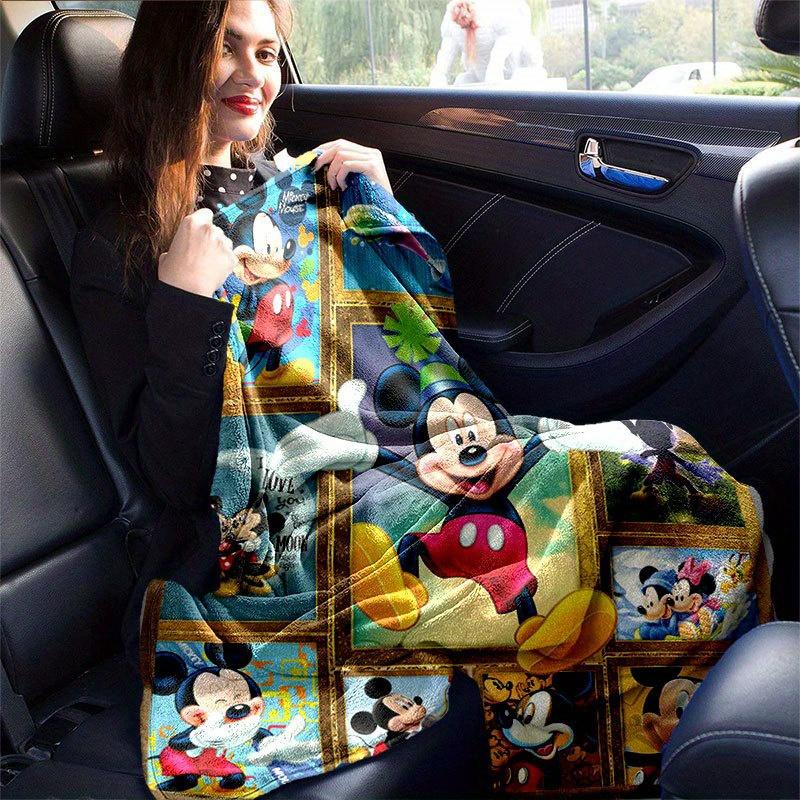 Mickey and Minnie Blanket Ultra-Soft, Warm, Cozy Throw for Living Room, Sofa, Four Seasons Travel Accessory Cute Cartoon Character Home Decoration