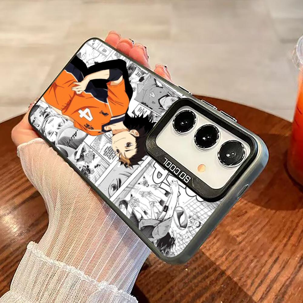 Haikyu Nishinoya Yuu Phone Case For Black lMDColor Silver Shell For Samsung A56 A16 A55 A15 A35 A25 A54 A14 A34