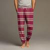 Men's Drawstring Pocket Cuffed Casual Pants Home Sleep Pants