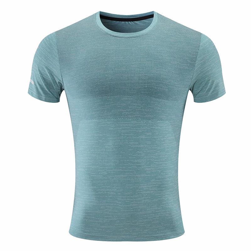 Men’s Quick-Dry Short Sleeve Athletic Top - 2024 Summer Fitness & Running Wear, European & American Style