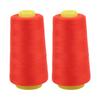 2PCS Serger Thread High Strength Sturdy Durable Polyester Red Sewing Thread for Daily Quilting