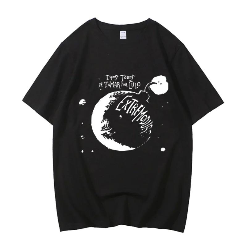 High Quality Cotton Extremodurus T-Shirt Iros All to Towar Cover Music Rock Clothing Men Child Summer