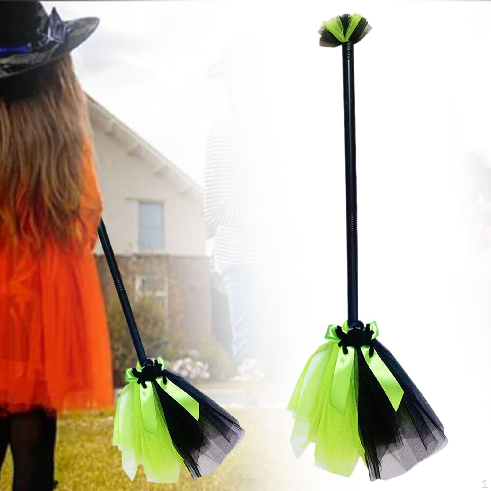 

Украшение дома Хэллоуин Ведьмина метла Декоративные Портативные Крафтовые Метлы для Вечеринки зелёный