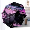 KpopThemed Automatic Opening and Closing umbrella - 8 Ribs, Suitable for Leisure and Going Out, Outdoor Accessory, Gothic Style, Fashion Lov