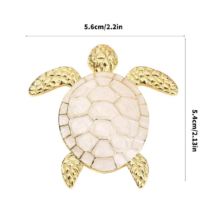 Unique Tortoise Design Brooch Lightweight Alloy Jewelry Lapel Pin For Business Outfit Birthday Gift