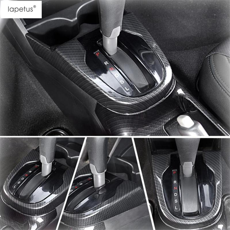 For Honda FIT Jazz 2014 - Central Control Gear Shift Frame Panel Decoration Cover Trim ABS Carbon Fiber Accessories Interior