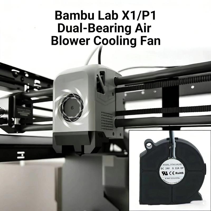 5015 Blower Fan 5V 1Pcs With Cable For Bamboo Lab P1P P1S 2510 Mini Fan Compact Design For Robotics DIY Projects