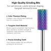 Tungsten Carbid Nail Drill Bits for Electric Manicure, Milling Cutters Nail Files for Nail Gel Polish Remove Nail Tools