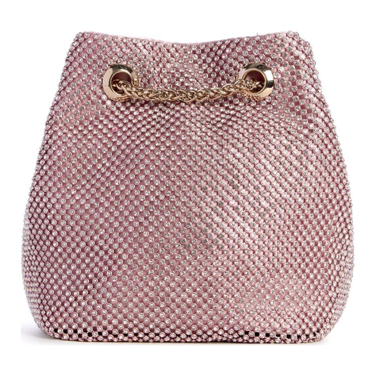 New GUESS Fabric Bucket Bag, Shoulder Bag, Crossbody Bag, Handbag Medium Size Women's RP935075-PIN