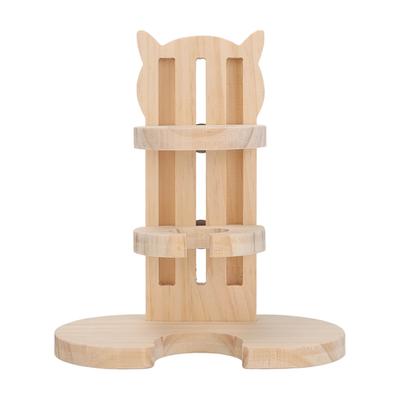 Suporte para garrafa de água de madeira de hamster, estável, alta densidade, à prova de vazamento, ajustável, pequena garrafa de água para animais de estimação