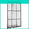 Pattern Transparent Checkered Bathroom Shower Curtain Waterproof Tool Partition