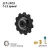 MUQZI Polea de Cerámica para Desviador Trasero 11T 12T 13T 14T 7-11 Velocidades Rueda de Polea para Desviador Trasero de Bicicleta para Shimano Sram