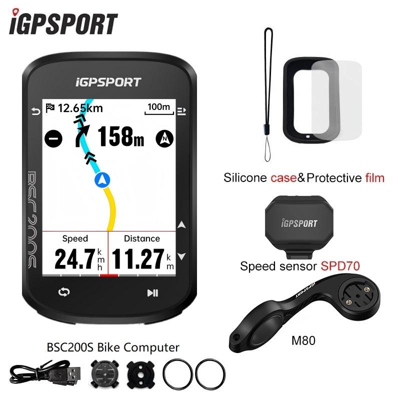 BSC200S Colorful GPS Bike Computer iGPSPORT Cycle Wireless Speedometer Bicycle Cycling Odometer Sync for Strava