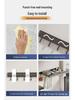 Invisible Foldable Suction Cup Drying Rack: Punch-Free, Retractable Shoe & Clothes Hanger for Balcony