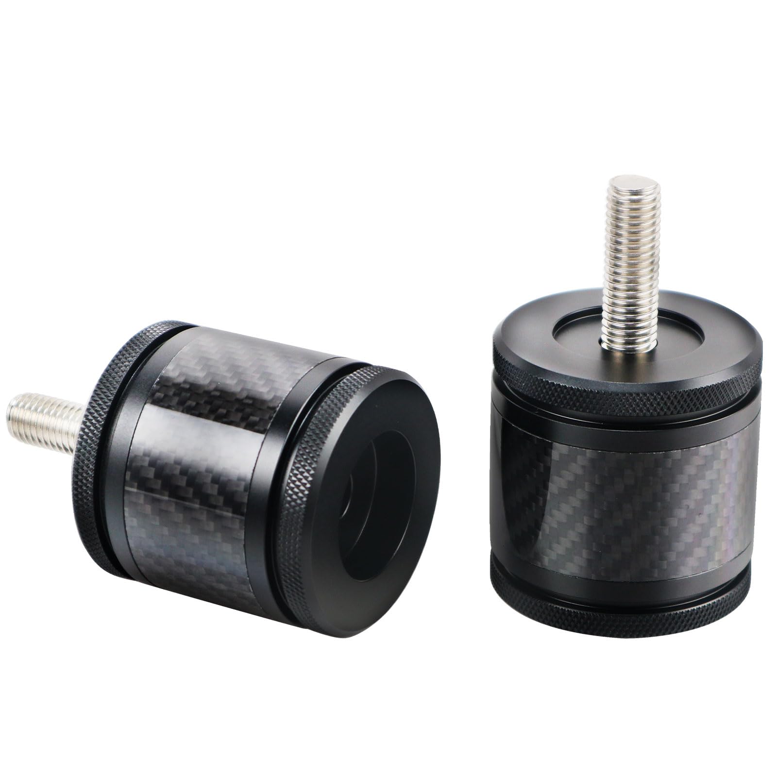 

Crash Bar Sliders End Caps CNC Carbon Fiber Inlay Decorative Sliders Fits for 1.25 Front Engine Guard Rear Saddlebag Guard чёрный