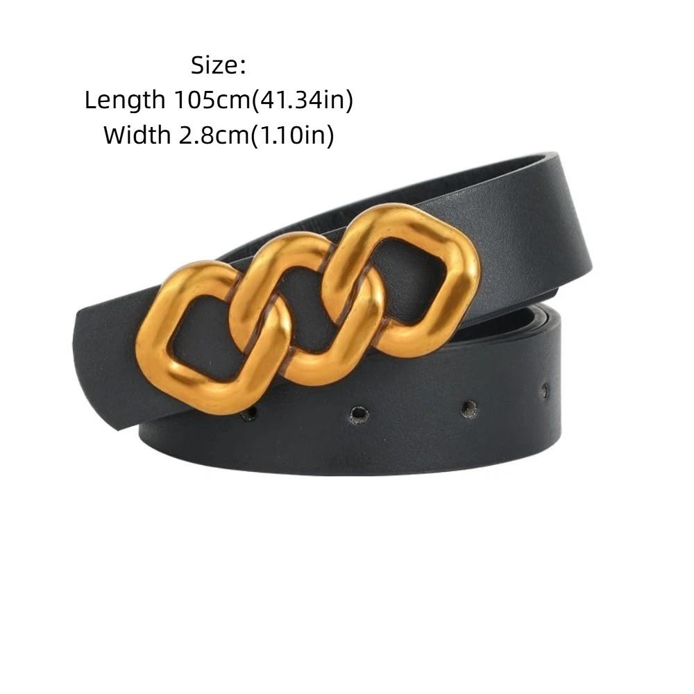 Adjustable Suit Trousers Vintage Belt PU Dress Waistband  Waist Accessory