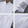 TB JL Trendiges grau gestreiftes kurzärmeliges Hemd für Damen und Herren - Neuer lässiger Unisex-Sommerstil.