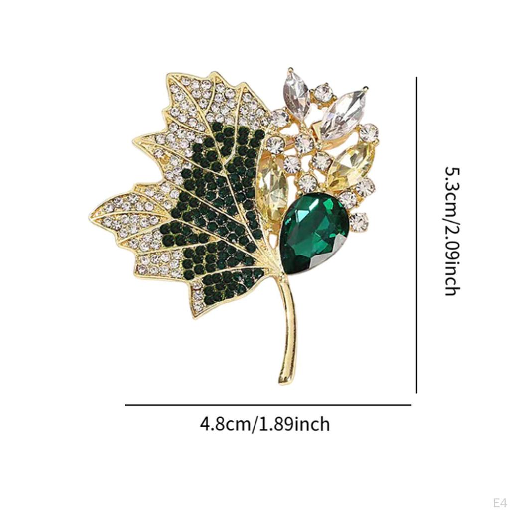 Leaf Brooch Pin for Women Breastpin Suit Wedding Party Clothes Accessories