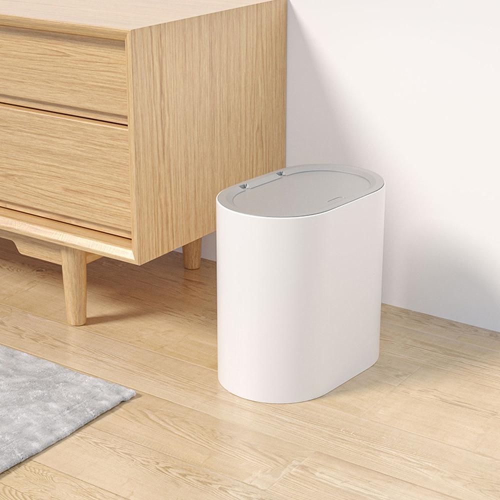 Trash Can 7l 12l Press Type Household Simple High Color Value Waste Bins Desktop Toilet Narrow Gap Garbage Bin Trash
