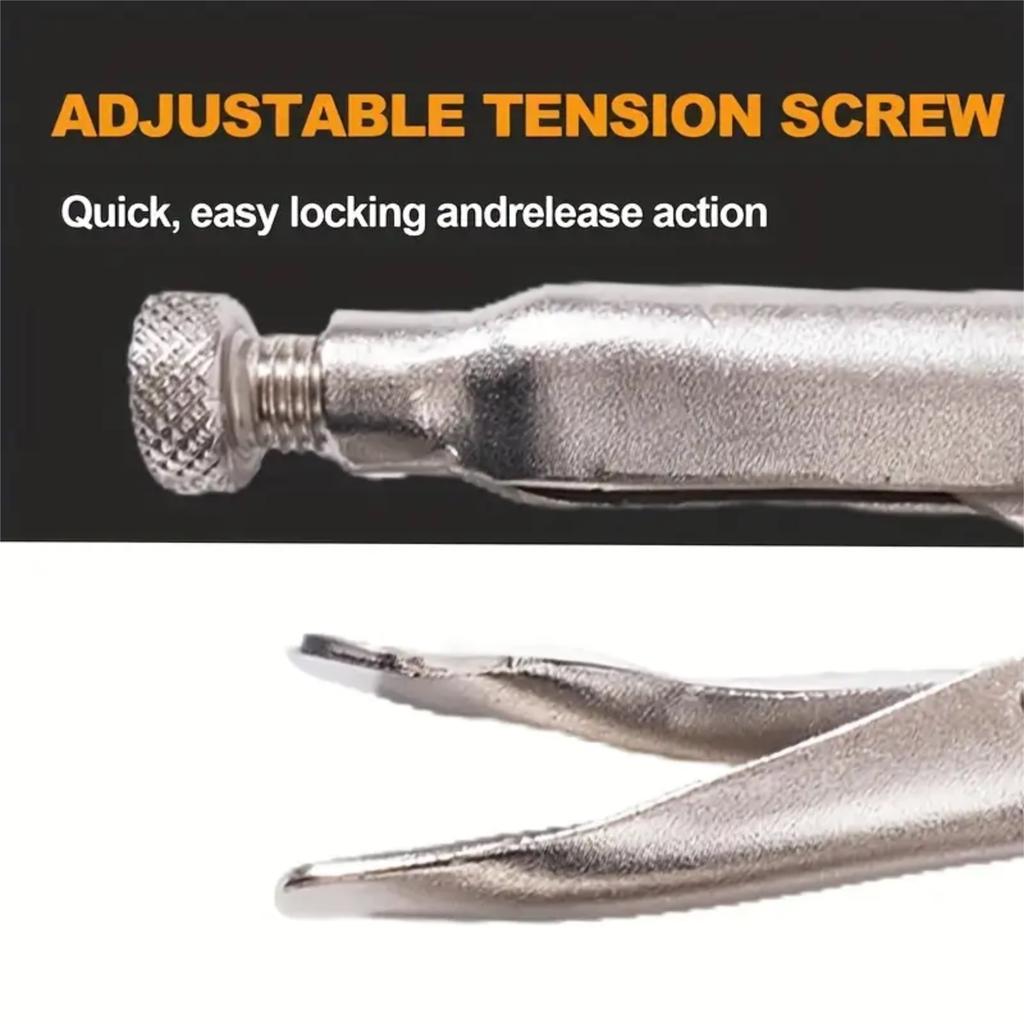 Adjustable Heavy-duty Locking Pliers With Handle, Suitable For Welding, Metal Bending, Woodworking Spring Clips, Heavy-duty Locking Fixtures