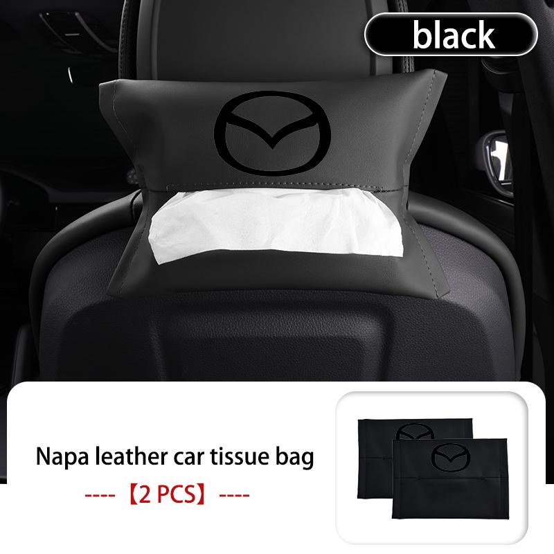 For Mazda Car Tissue Bag Seat Back Hanging Sun Visor Armrest Paper Towel Box 2 3 5 6 Axela Atenza Speed 6 CX3 CX4 CX5 CX7 CX8 W5