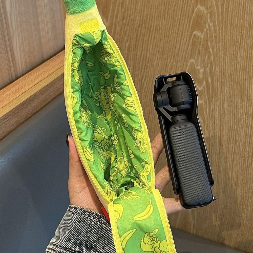 Banana Shape Pen Bag Large Capacity Stationery Storage Bag Multi-functional Pencil Case  Gift
