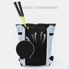 Roll-Top Rucksack Tennis Kapazität Verstellbar 20-35L Modische Badmintonschlägertasche