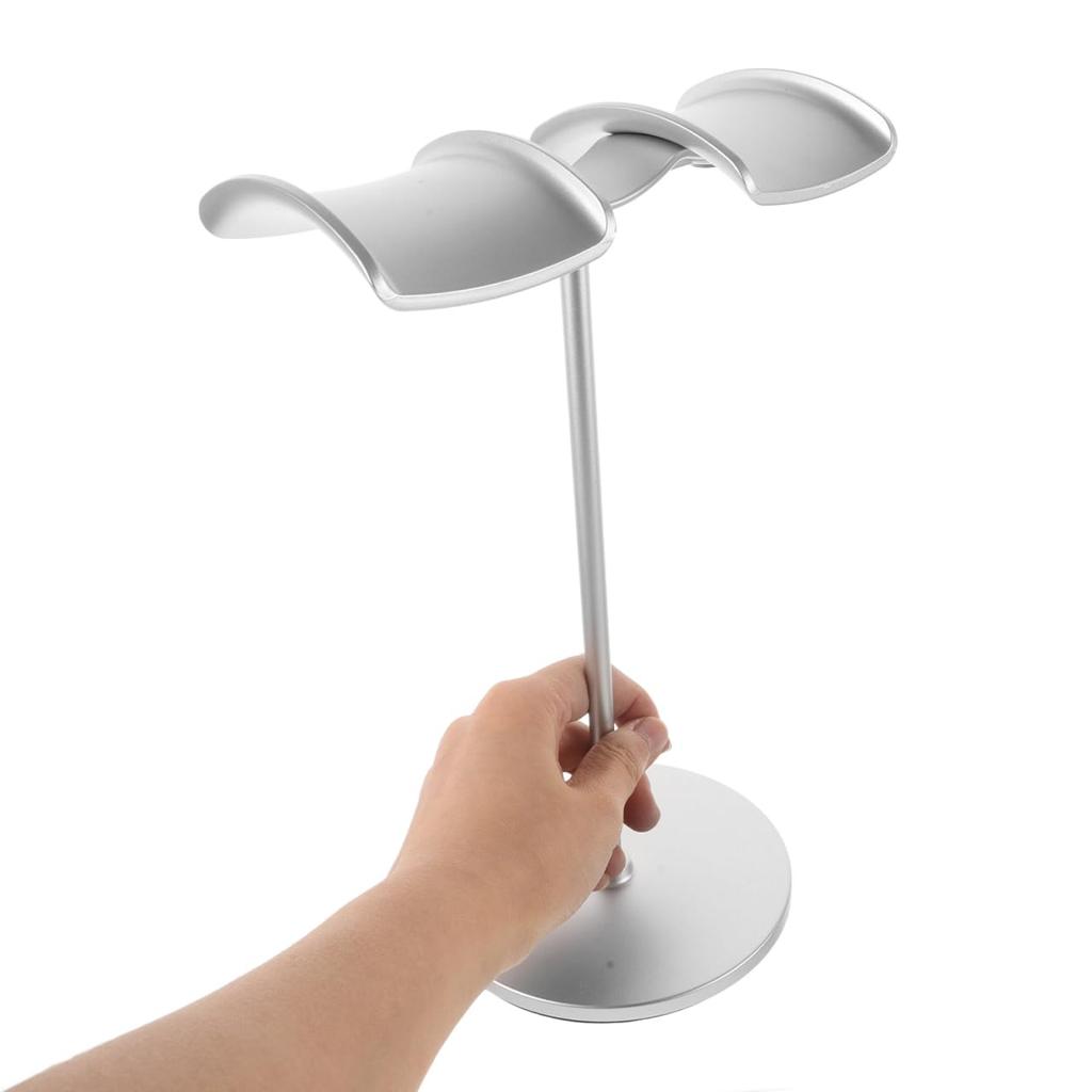 Gadpiparty 2-Piece Headphone Display Stand, Headphone Holder Stand, Headset Storage Holder, Wireless Headphone Stand, Plastic Headset Holder for Desk