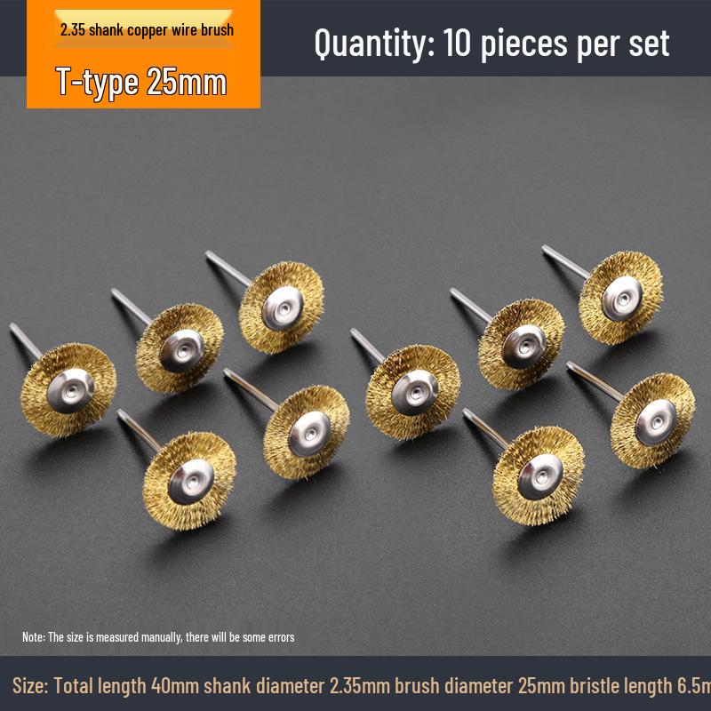 Steel Wire Brush Head for Electric Grinder – Copper Polishing & Walnut/Wood/Bodhi Cleaning Tool