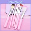 Hello Kitty Cosmetic Brush Kit With Synthetic Hair Sevenpiece Travel Friendly Makeup Tools