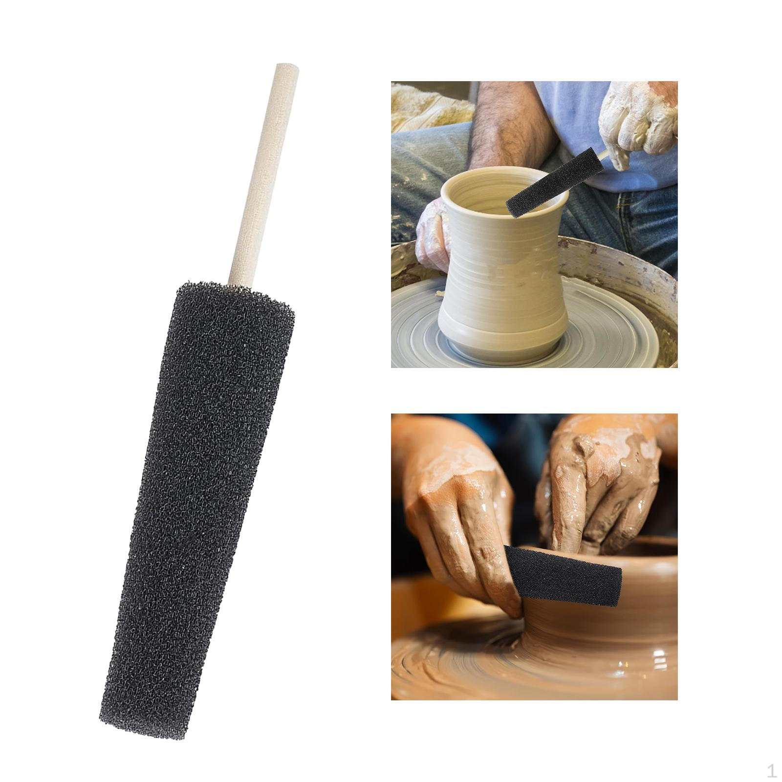 

Глиняная керамика Губка Заусенец Ремонт Изготовление Текстурирование и Скульптура Многоразовый Инструмент для Обрезки чёрный