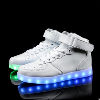 white shoes with led lights
