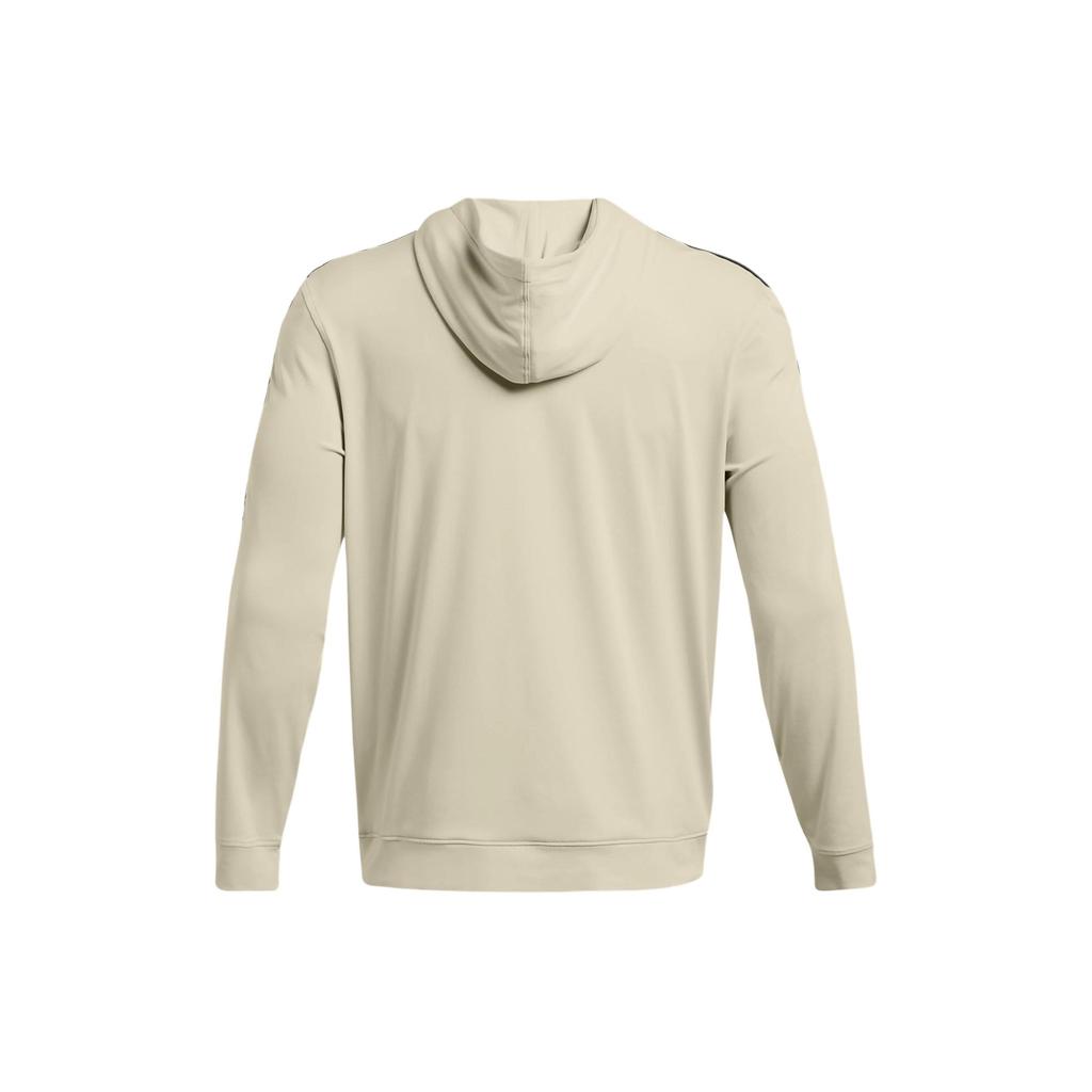 Under Armour Color Block Letter Print Hooded Casual Pullover Vintage American Sweatshirt Men Sweatshirt Mud 1383144-273