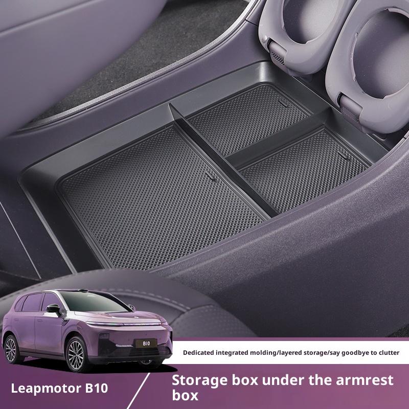 For Leapmotor B10 Armrest Box Storage Box Center Console Organizer Container Leapmotor Car Interior Modification Decoration