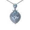 5 Carat D Color Heart-Shaped Moissanite Pendant - Luxury European & American Style