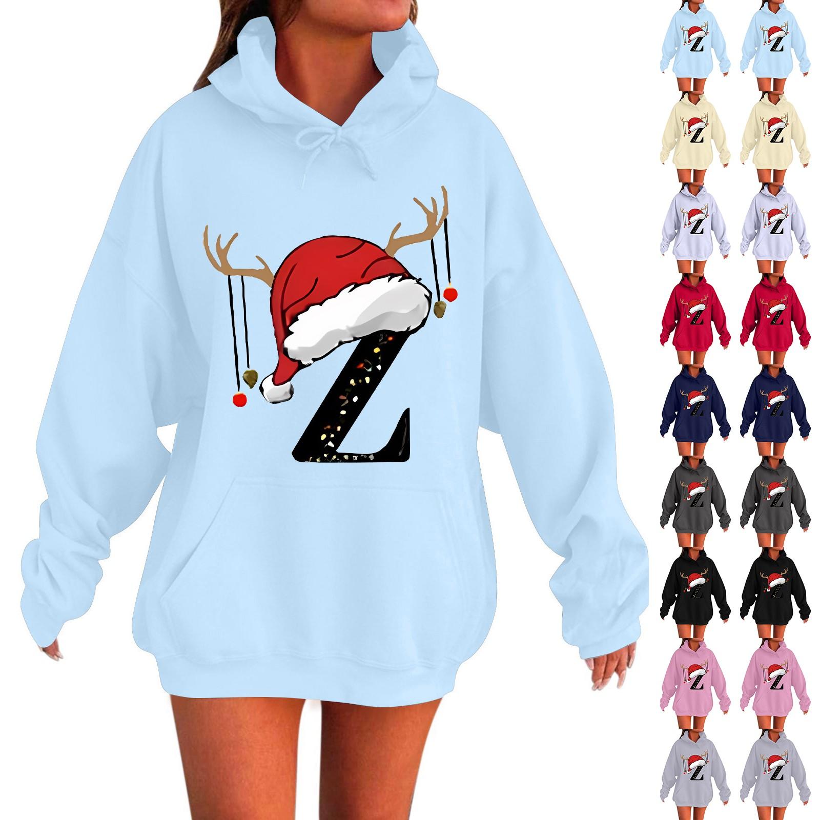 

Женская мода повседневная толстовка с капюшоном с длинным рукавом и круглым вырезом с карманами L красный