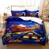 Merry Chrismas Bedding Set Boys Girls Twin Queen Size Duvet Cover Pillowcase Bed Kids Adult Fashion Home Textileextile