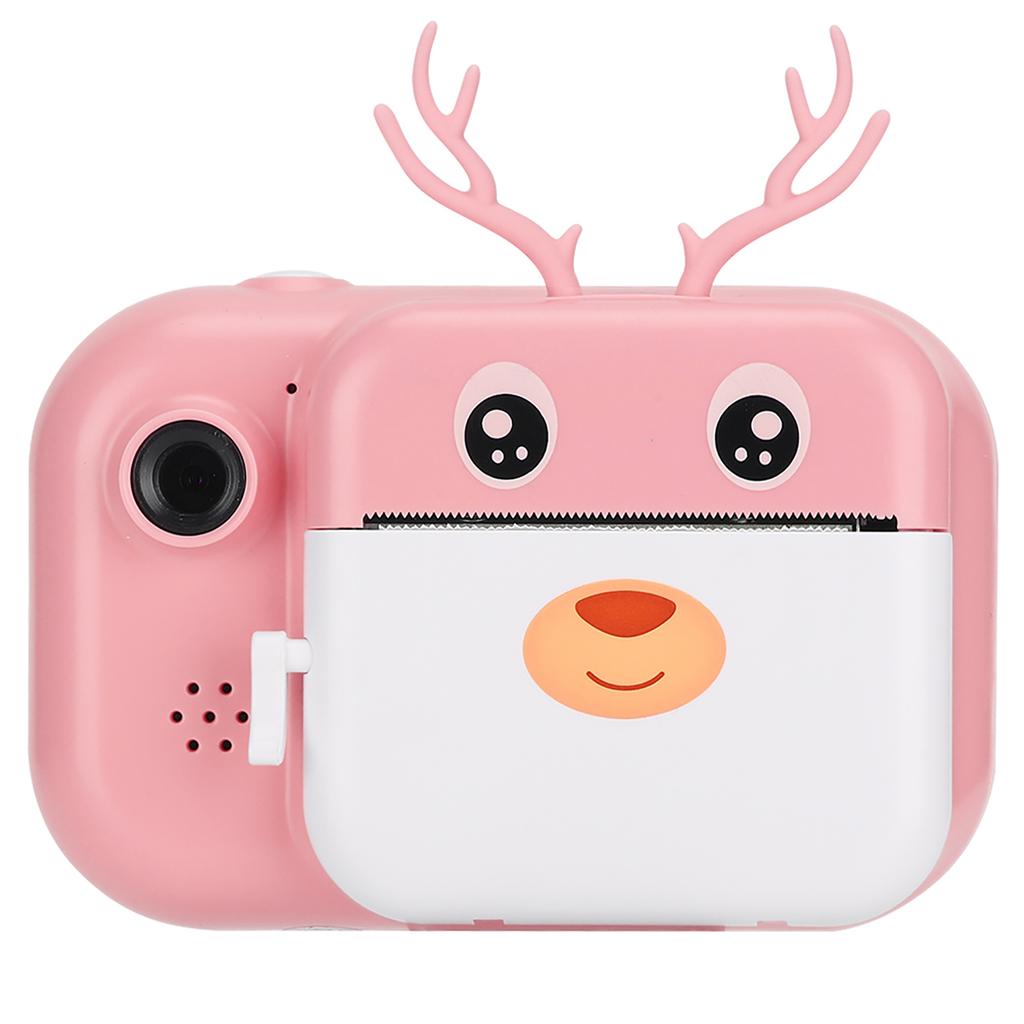 Print Camera Children " s Instant Portable Thermal 1080P Twin Lens 2.4in 16G Toys CameraPink