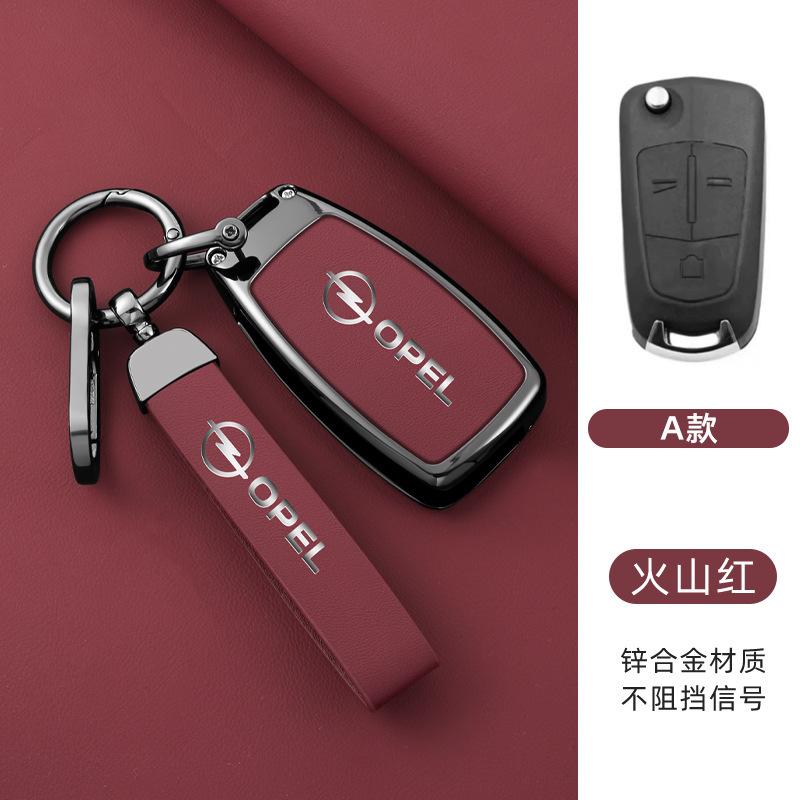 Zinklegierung Leder Auto Schlüsselhülle Abdeckung für Vauxhall Opel Astra H J Corsa D Insignia Vectra Zafira Signum Antigo Omega Zubehör