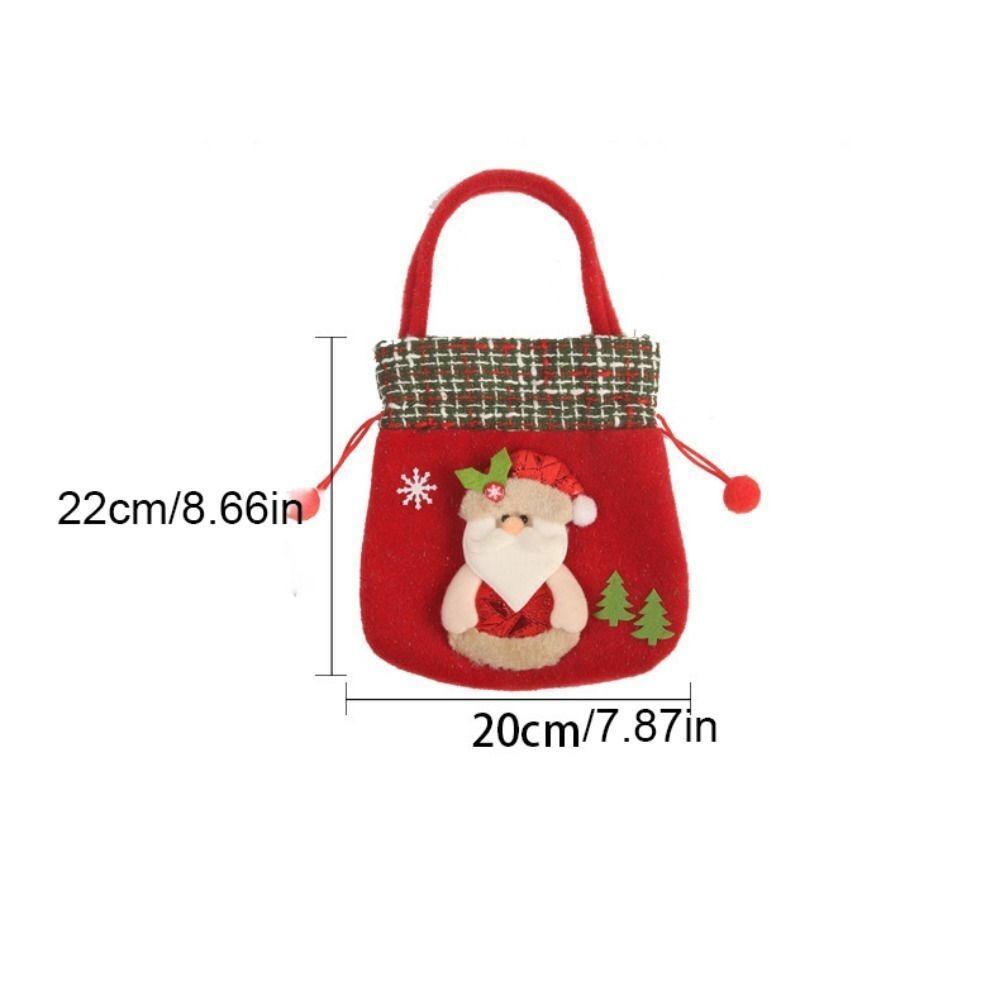 New Santa Claus Christmas Gift Bag Large Size New Year Elk Xmas Packaging Bag Christmas Decor Party Favors Candy Handbag