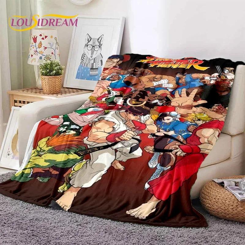 Neueste Retro-Spiel Street Fighter SF Weiche Decken, Warme Kuscheldecke Bequeme Decke für Picknick Betten Sofa Zuhause Schlafzimmer