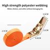 Heavy Duty Metal Buckle Tie-Down Cargo Straps for Car and Truck - Strong Ratchet Belt for Secure Luggage and Cargo Transport
