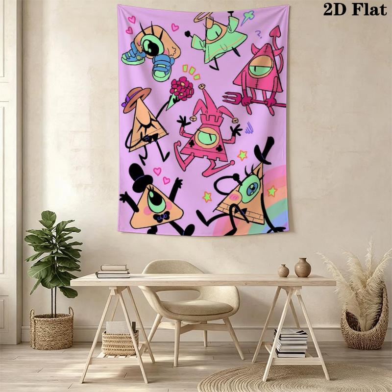 Gravity Falls Pattern Home Decor Tapestry, Wall Hanging, Decorative RV Wall Cloth.MGT0918298